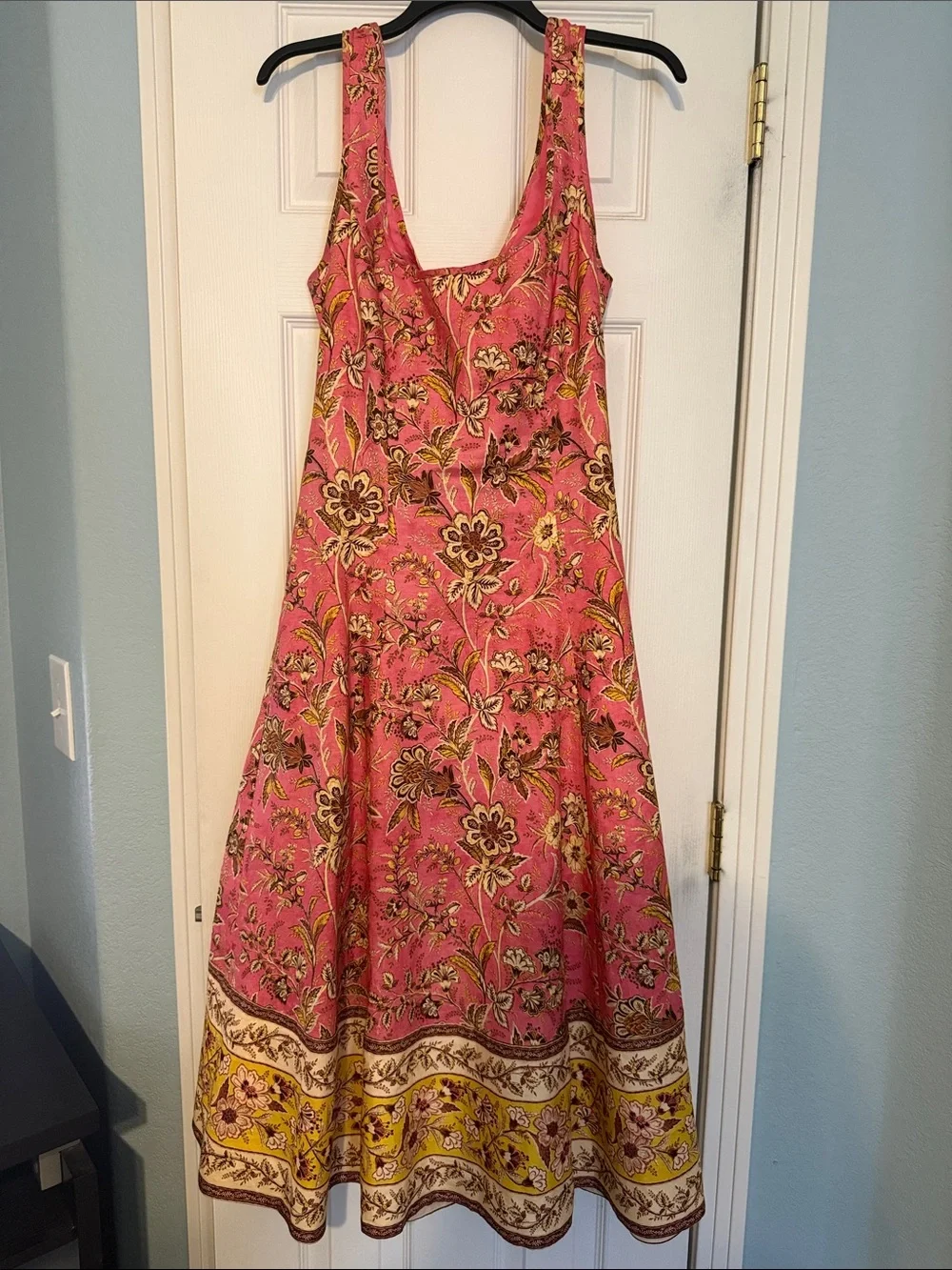 zimmermann cut out midi dress Midi Dress Zimmermann Cut Out Dress Cutout Knotted Printed Linen Midi Dress   On Sale Now With